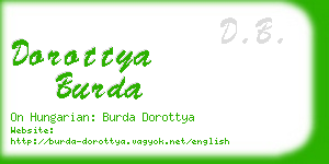 dorottya burda business card